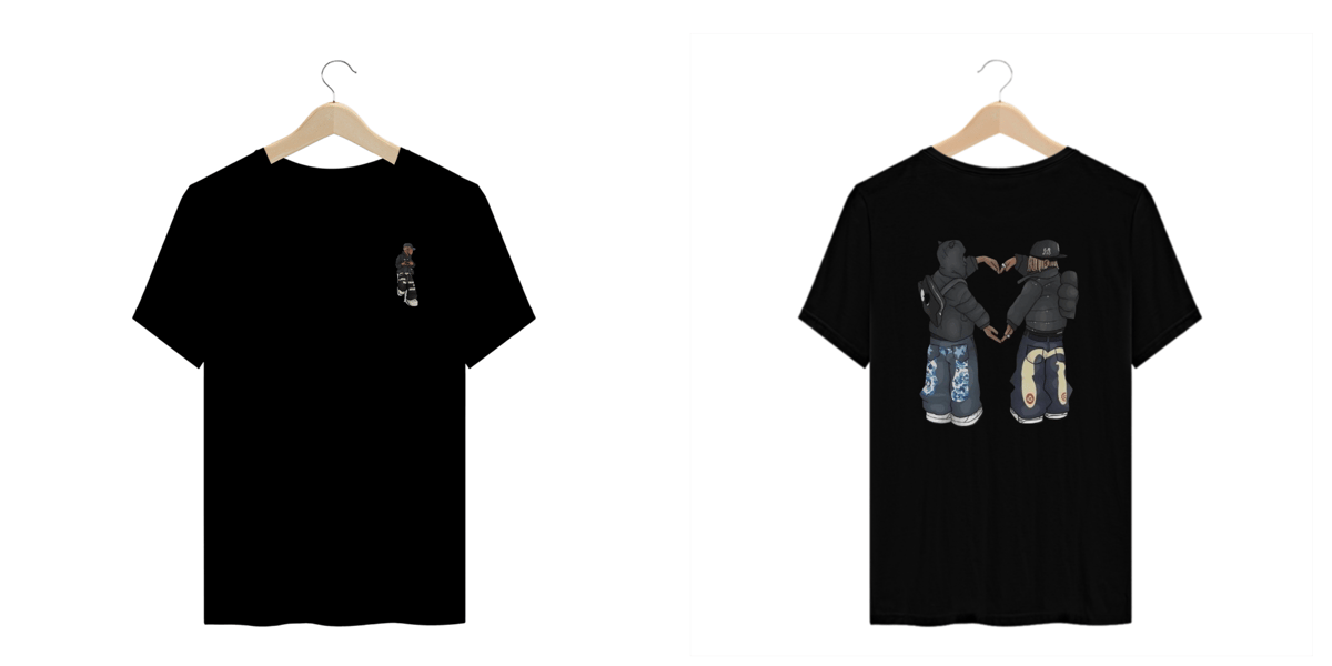 Nome do produto: Camiseta Plus Size com desenho estilo skatista