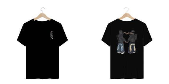 Camiseta Plus Size com desenho estilo skatista