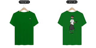 Nome do produto camiseta classica com desenho atras e frente