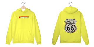Nome do produto Moleton Canguru Placa Vintage Route 66 Scuderia