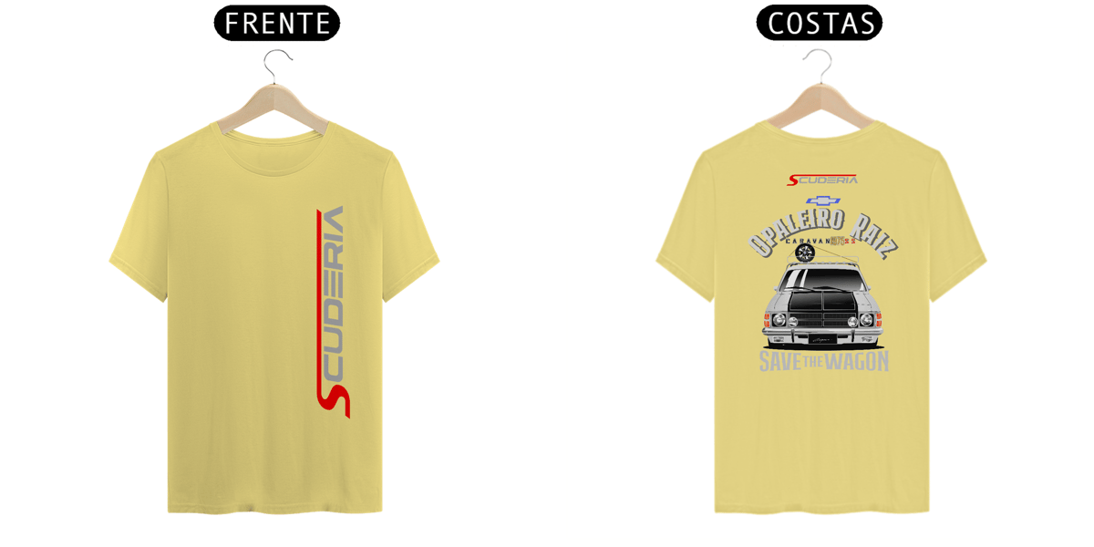 Nome do produto: T-Shirt Estonada Coleção Anos 70 Caravan SS 78 Branca Scuderia