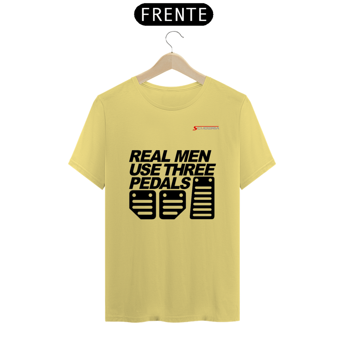 Nome do produto: T-Shirt Estonada Real Men Use Three Pedals Scuderia
