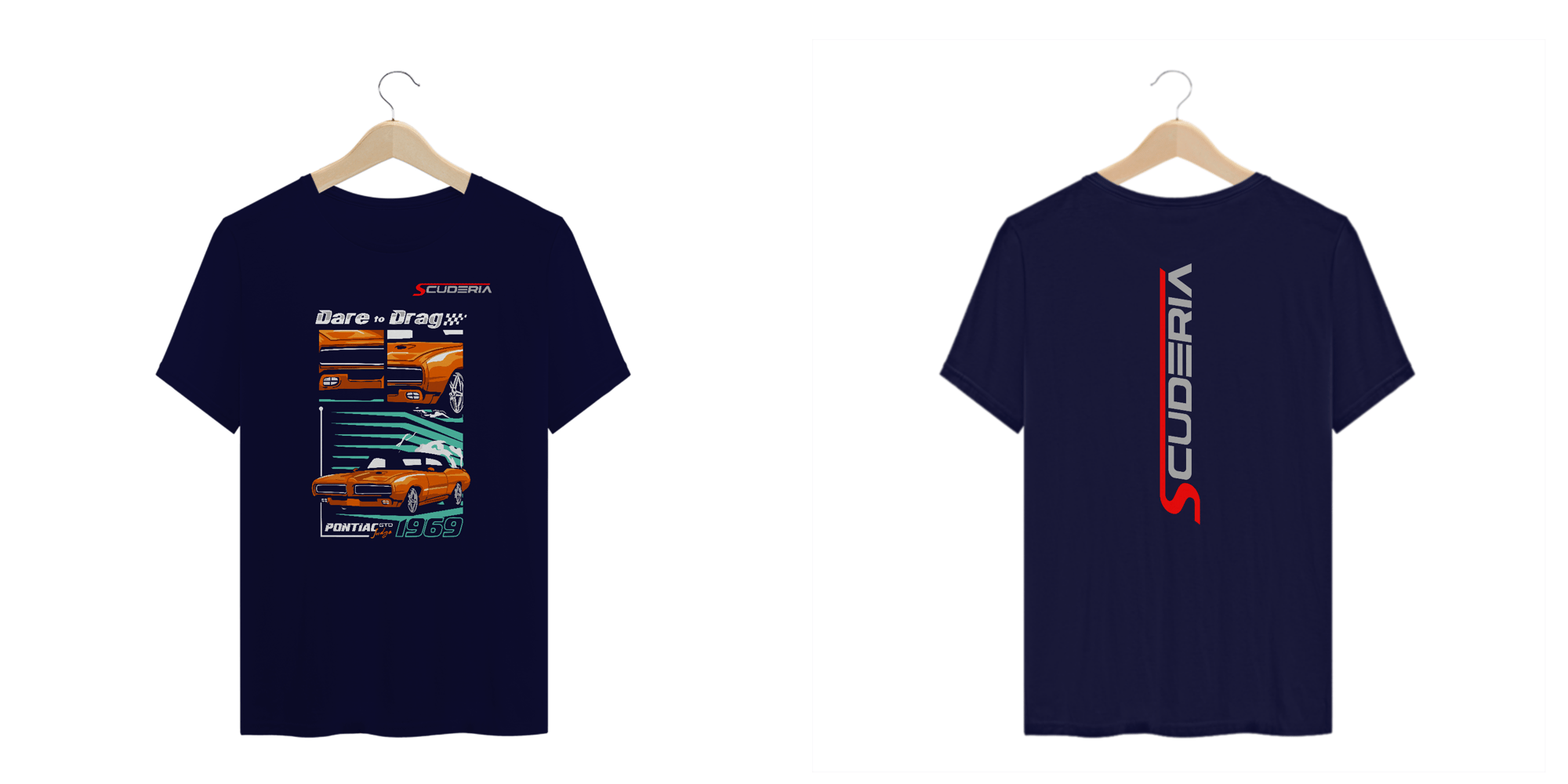 T-Shirt Plus Size Pontiac GTO 1969 Scuderia