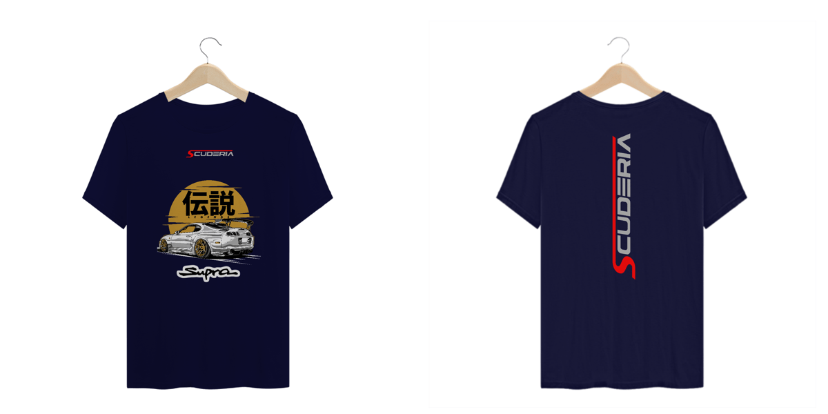 Nome do produto: T-Shirt Plus Size Toyota Supra JDM Legends Scuderia