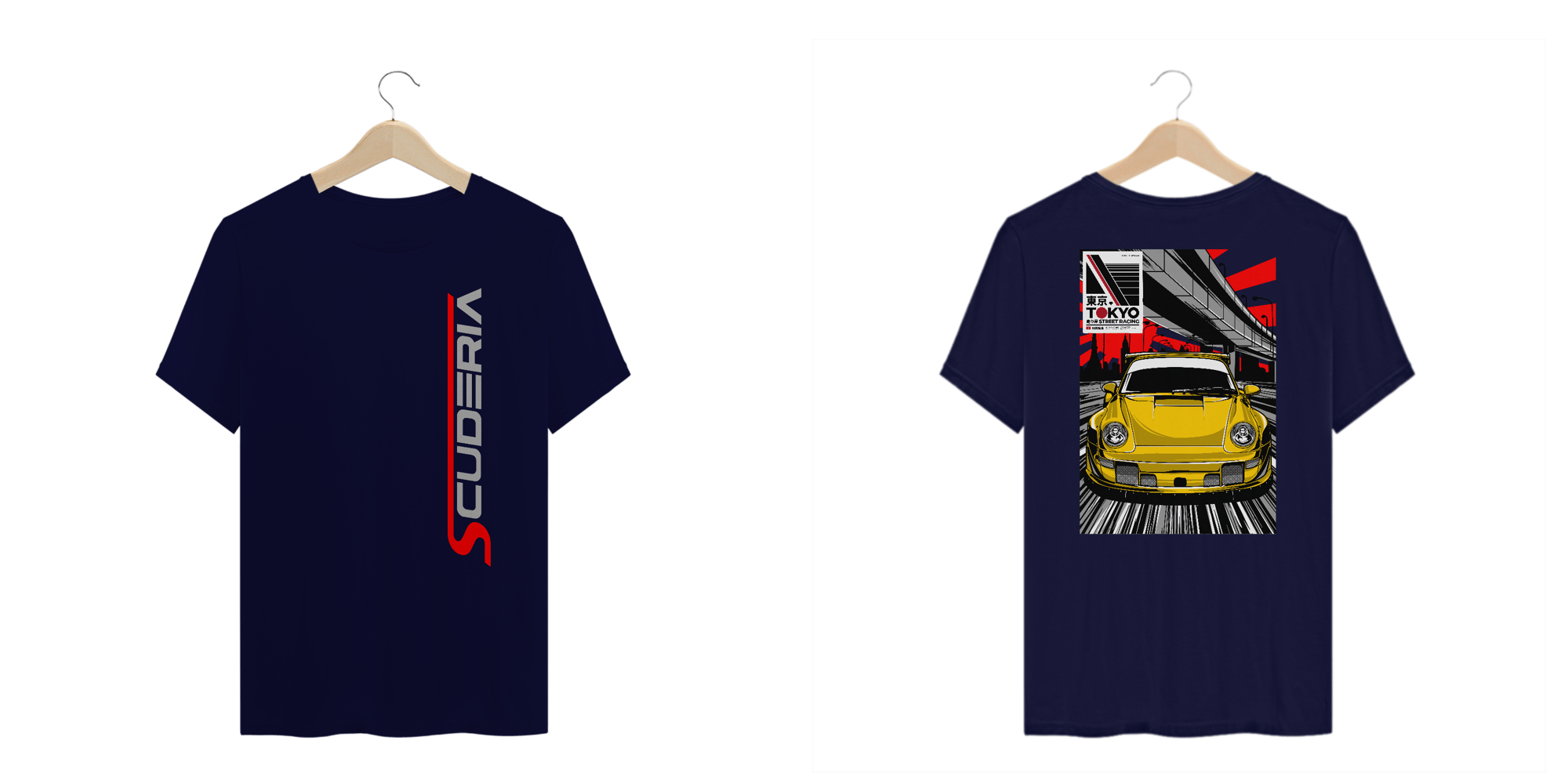 T-Shirt Plus Size Porsche in Japan Scuderia