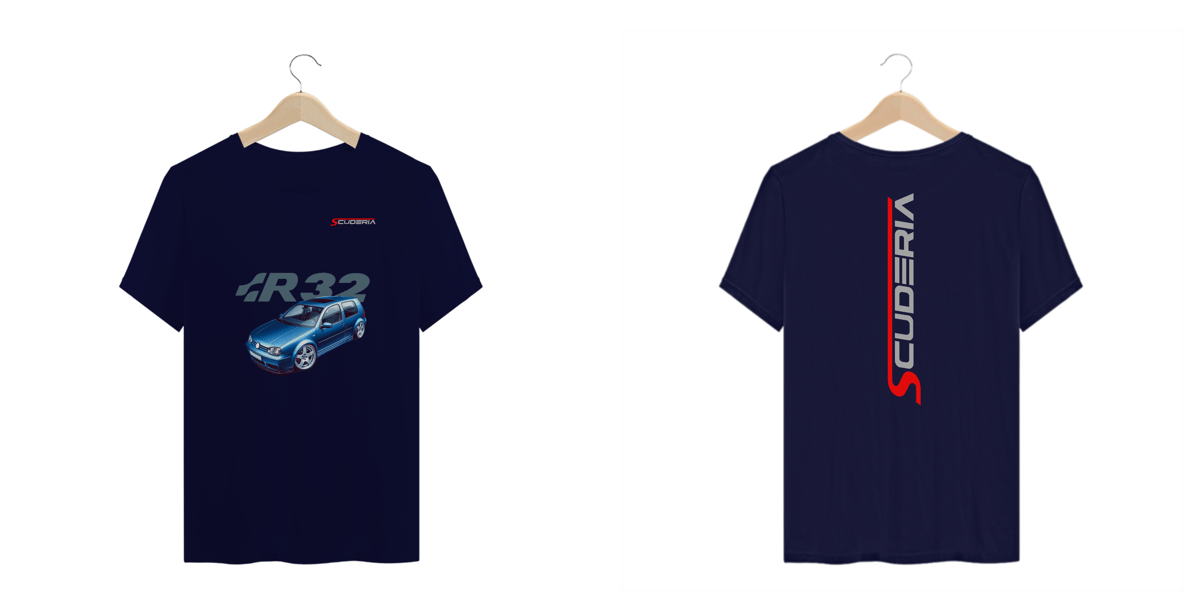 Nome do produto: T-Shirt Plus Size Golf GTI R32 MK4 Scuderia
