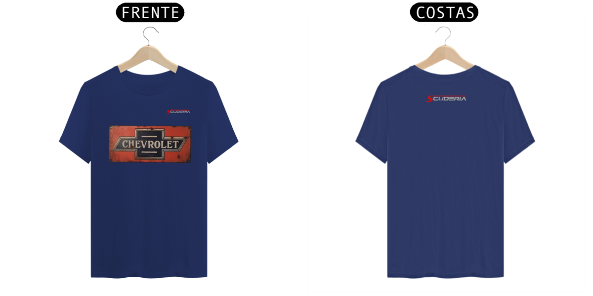 Nome do produto: T-Shirt Pima Placa Vintage Chevrolet Scuderia