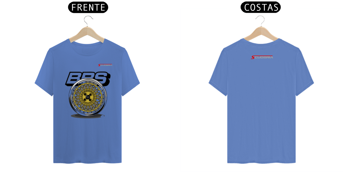 Nome do produto: T-Shirt Estonada Roda BBS Dourada Scuderia