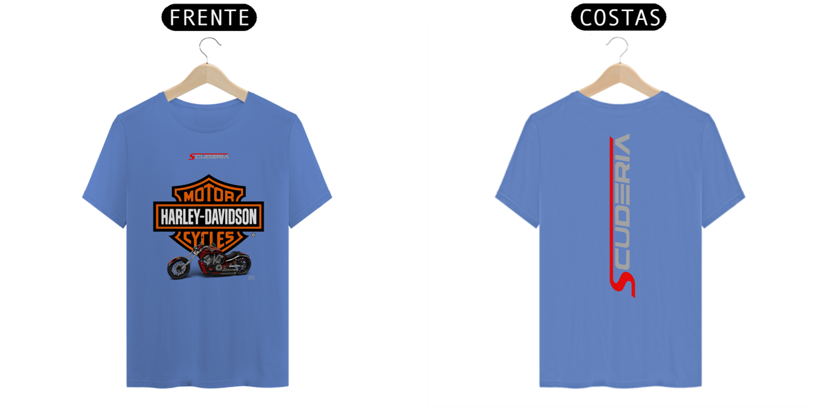 Nome do produto: T-Shirt Estonada Harley-Davidson Customizada Scuderia