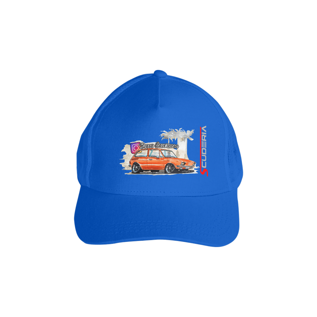 Nome do produto: Boné Prime com Tela Brasa Cavernosa Cartoon Scuderia