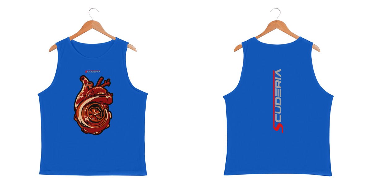 Nome do produto: Regata Masculina Sport Dry UV Turbine Heart Scuderia