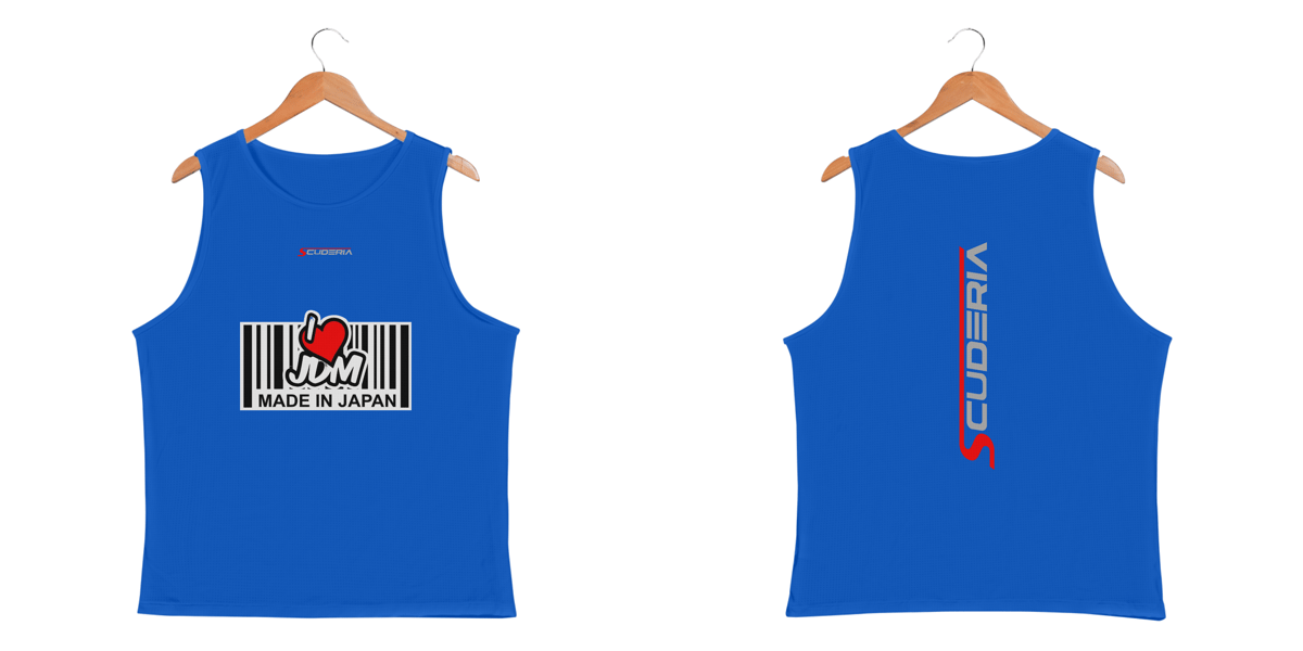 Nome do produto: Regata Masculina Sport Dry UV I Love JDM Scuderia