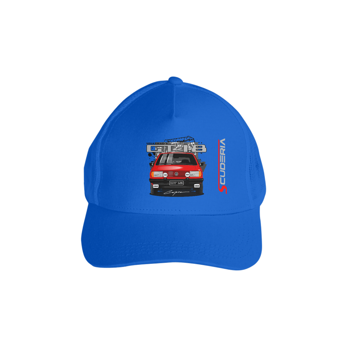 Nome do produto: Boné Prime com Tela Coleção Anos 80 Gol GT 1.8 Scuderia