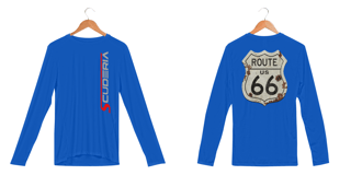 Nome do produto Manga Longa UV Placa Vintage Route 66 Scuderia