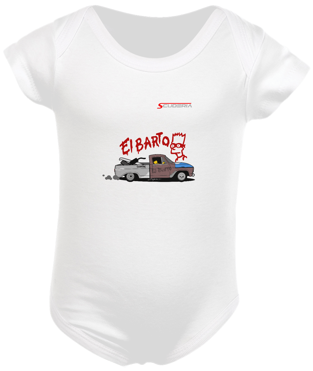 Nome do produto: Body Infantil C10 Fuçada El Barto Scuderia