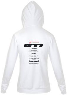 Moleton com Zíper Linha do Tempo Frente Golf GTI Scuderia