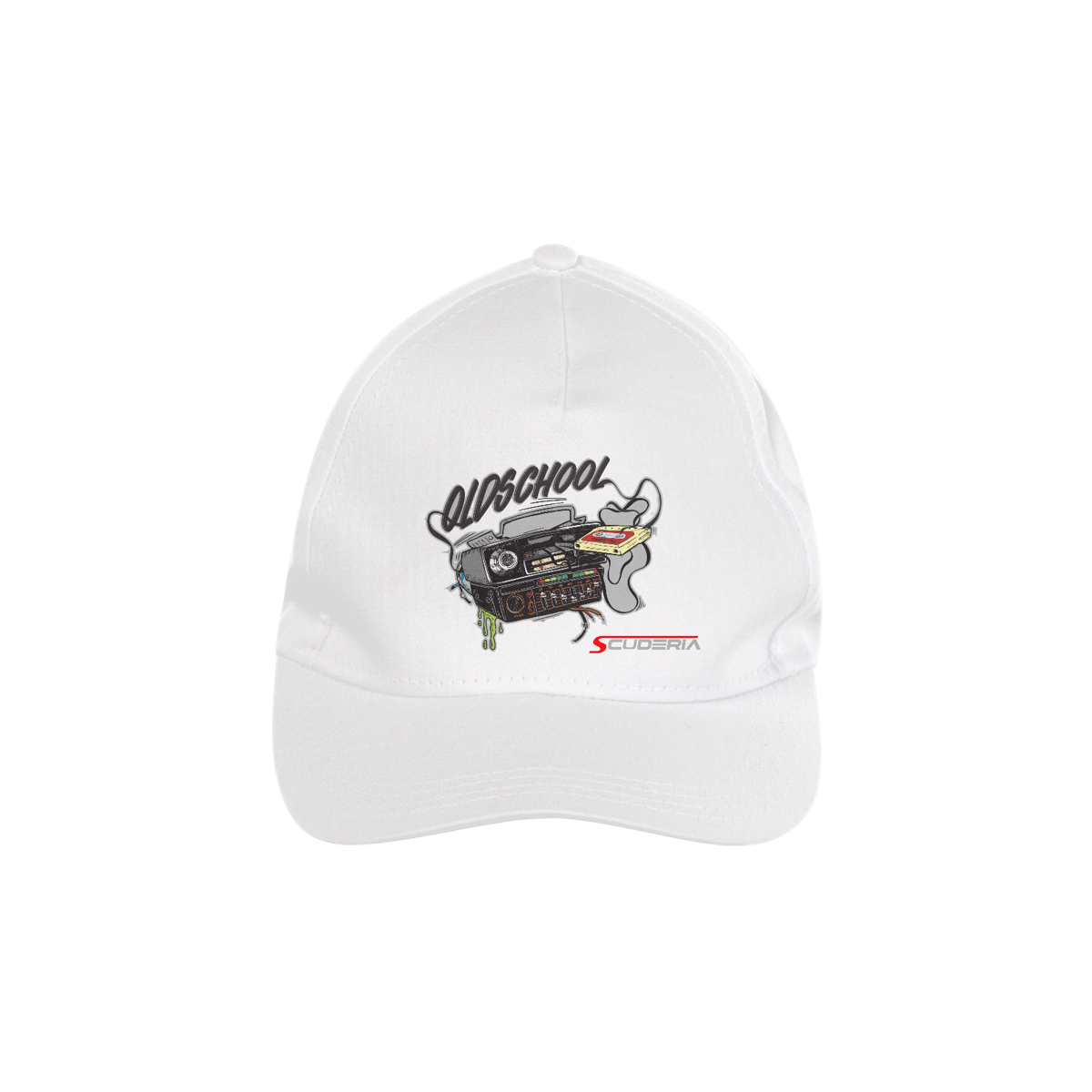Nome do produto: Boné Prime Confort Conjunto Old School (Toca Fitas TKR + Tojo) Scuderia