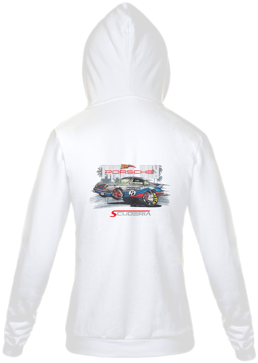 Nome do produto: Moleton com Zíper Porsche 911 Martini Scuderia
