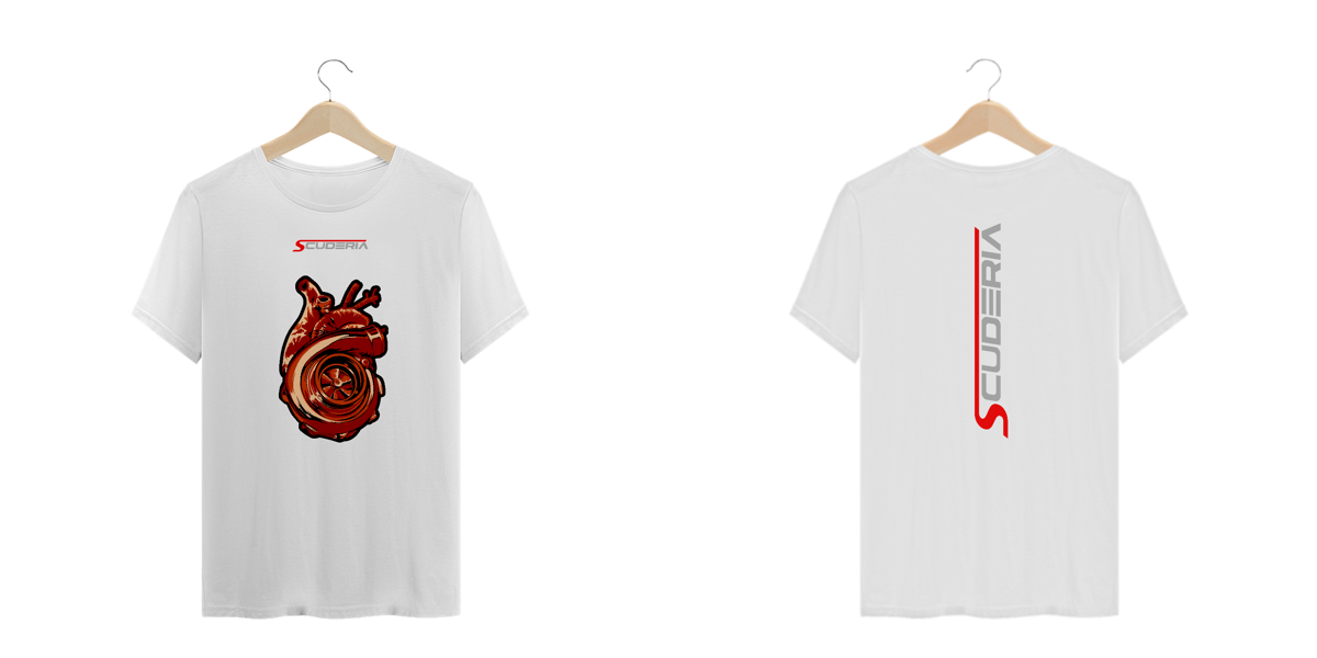 Nome do produto: T-Shirt Plus Size Turbine Heart Scuderia