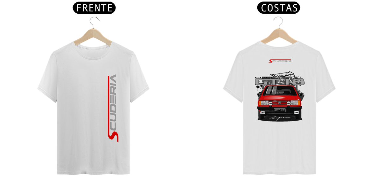 Nome do produto: T-Shirt Prime Coleção Anos 80 Gol GT Scuderia