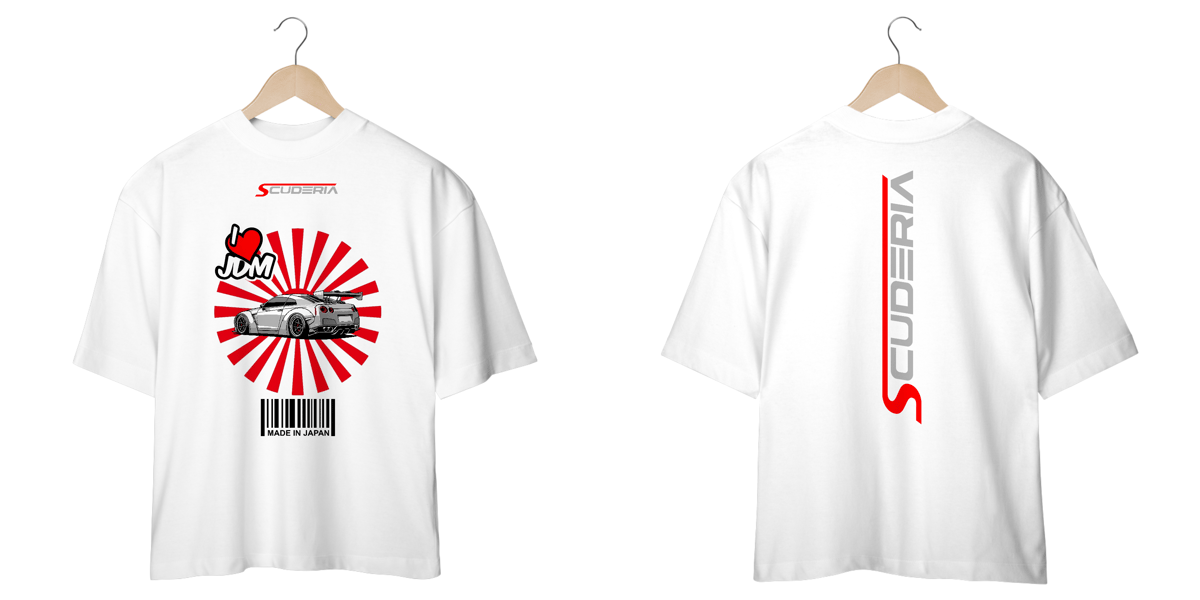 Nome do produto: Camiseta Oversized I Love JDM GTR Scuderia
