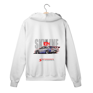 Nome do produto Moleton com Zíper Nissan Skyline GTR R34 Cartoon Scuderia