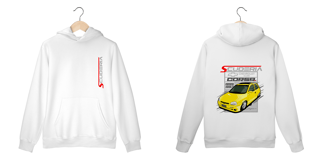 Nome do produto Moleton Canguru Coleção Anos 90 Corsa GSI Amarelo Scuderia
