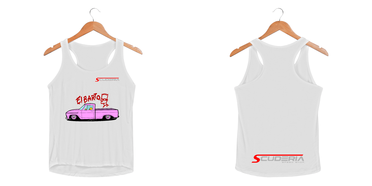 Nome do produto: Regata Feminina Sport Dry UV C10 El Barto Scuderia