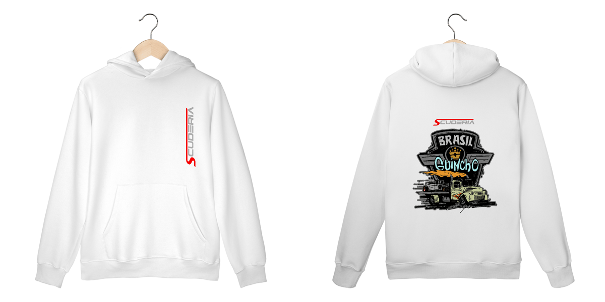 Nome do produto: Moleton Canguru Brasil Guincho Hot Rod Scuderia