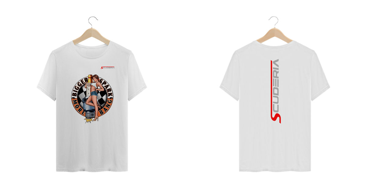 Nome do produto: T-Shirt Plus Size Bigger Spark Scuderia