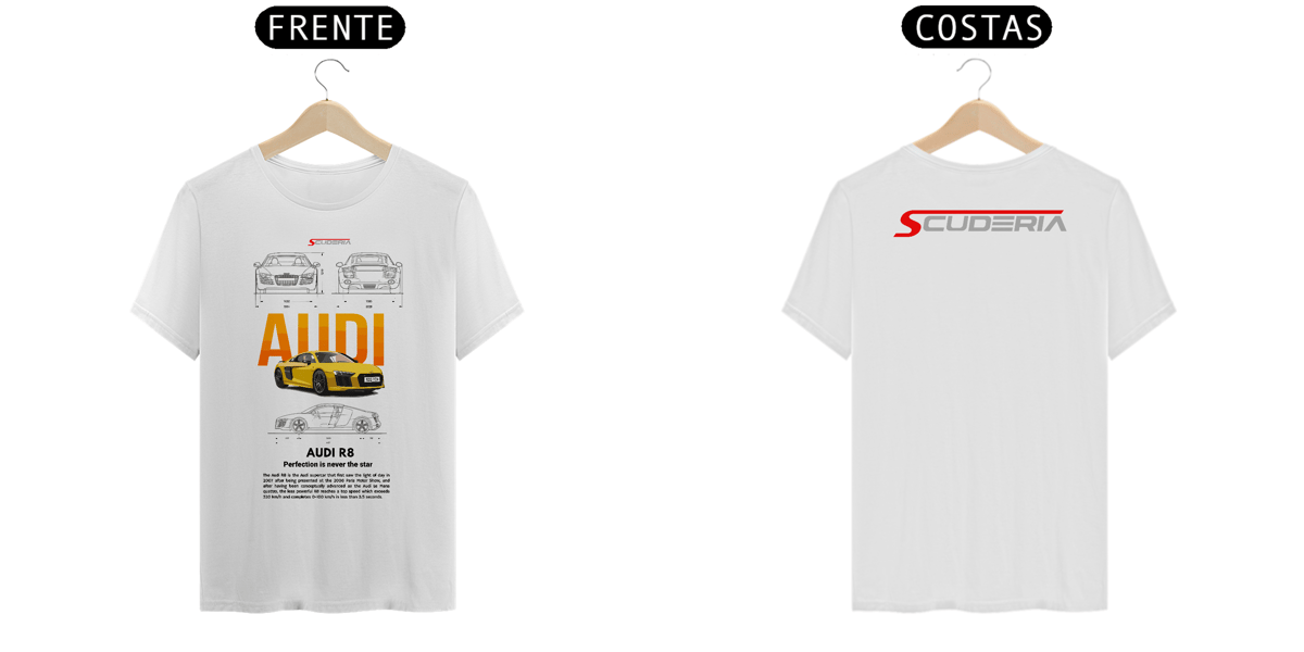 Nome do produto: T-Shirt Classic Audi R8 Scuderia