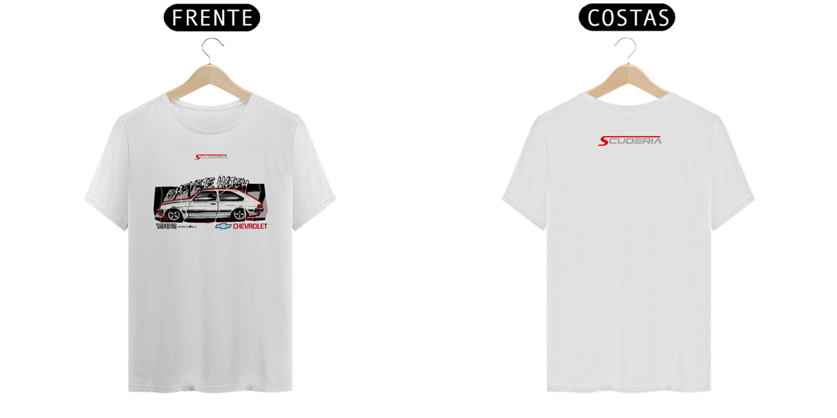Nome do produto: T-Shirt Prime Coleção Anos 80 Chevette Hatch Scuderia
