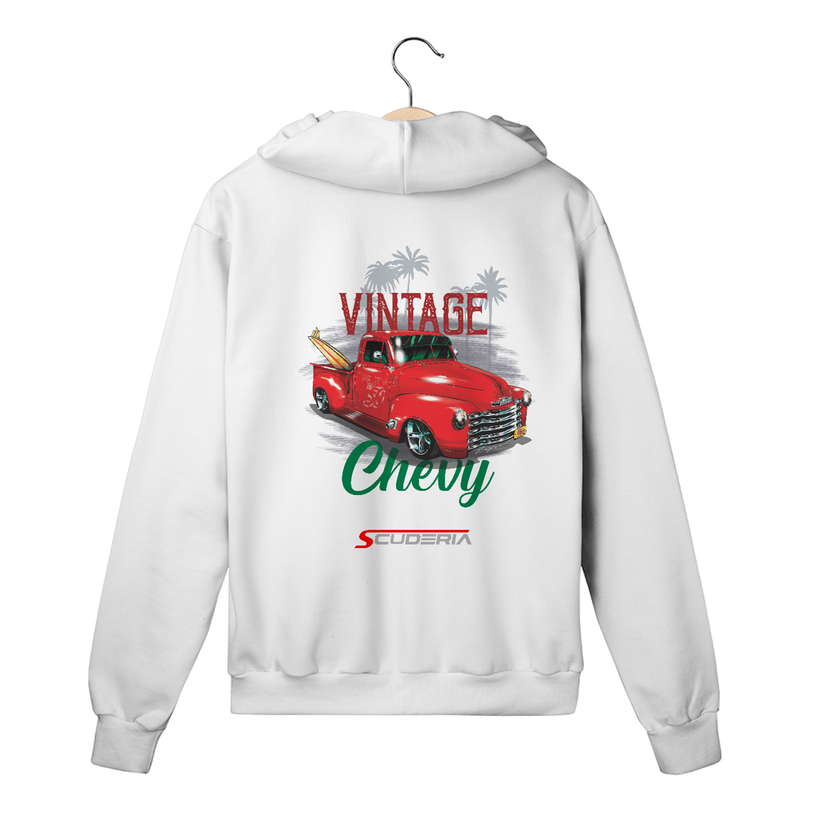 Nome do produto: Moleton com Zíper Vintage Chevy Scuderia