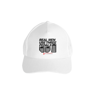 Nome do produto Boné Americano com Tela Real Men Use Three Pedals Scuderia