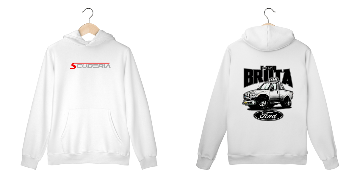 Nome do produto: Moleton Canguru F250 Bruta Scuderia