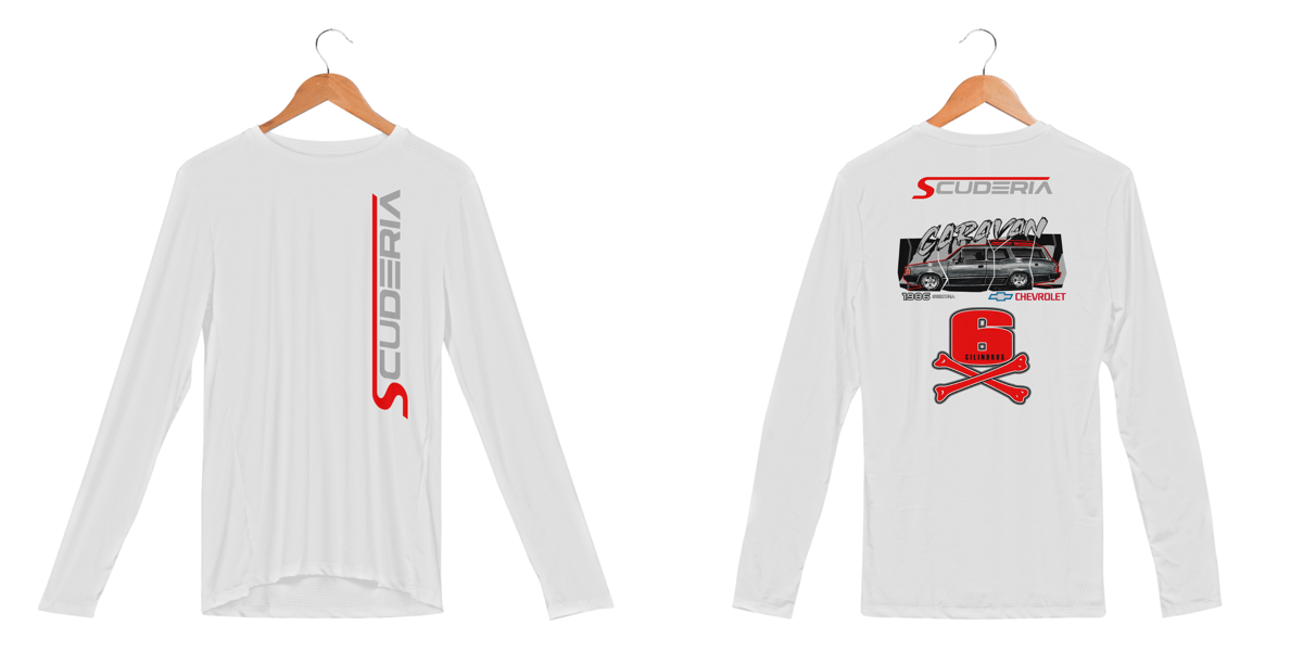Nome do produto: Camisa Manga Longa Sport Dry UV Caravan 1986 Scuderia