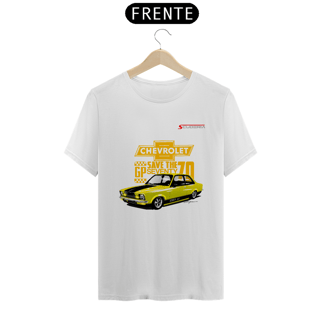 Nome do produto T-Shirt Prime Coleção Anos 70 Chevette GPII Amarelo Scuderia