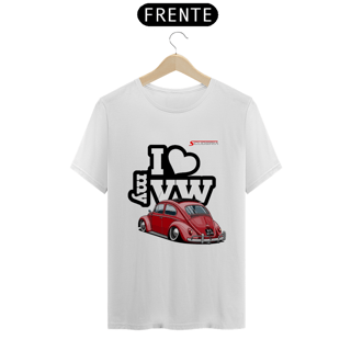 Nome do produto T-Shirt Pima I Love My VW Fusca Vermelho Scuderia