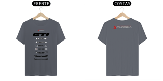 Nome do produto T-Shirt Classic Linha do Tempo Frente Golf GTI Scuderia