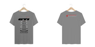 Nome do produto T-Shirt Plus Size Linha do Tempo Frente Golf GTI Scuderia
