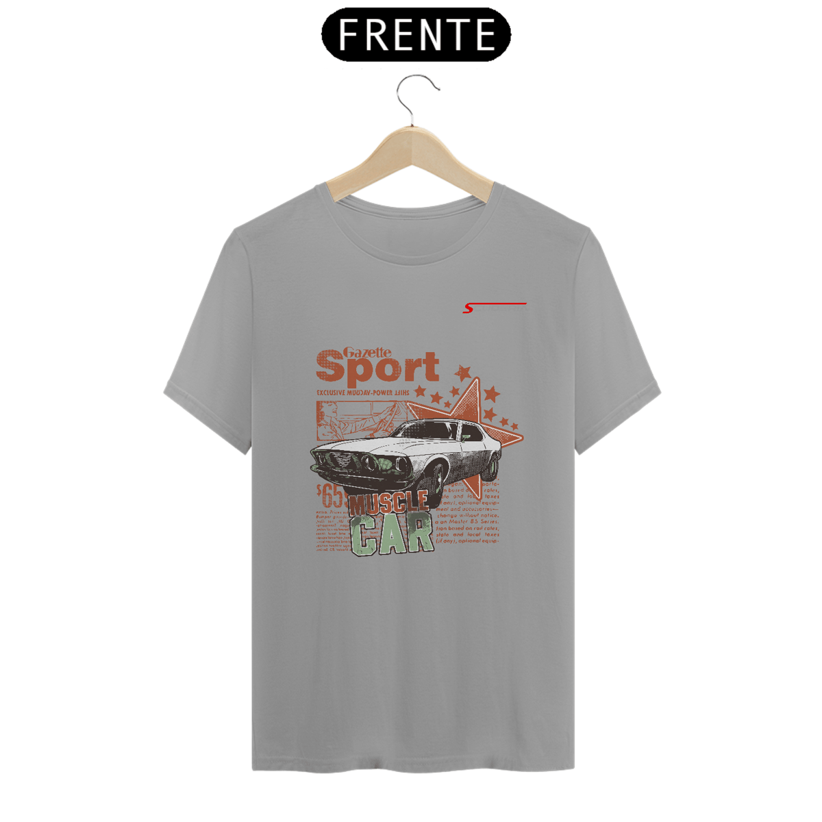 Nome do produto: T-Shirt Quality Gazette Sport Muscle Car Scuderia