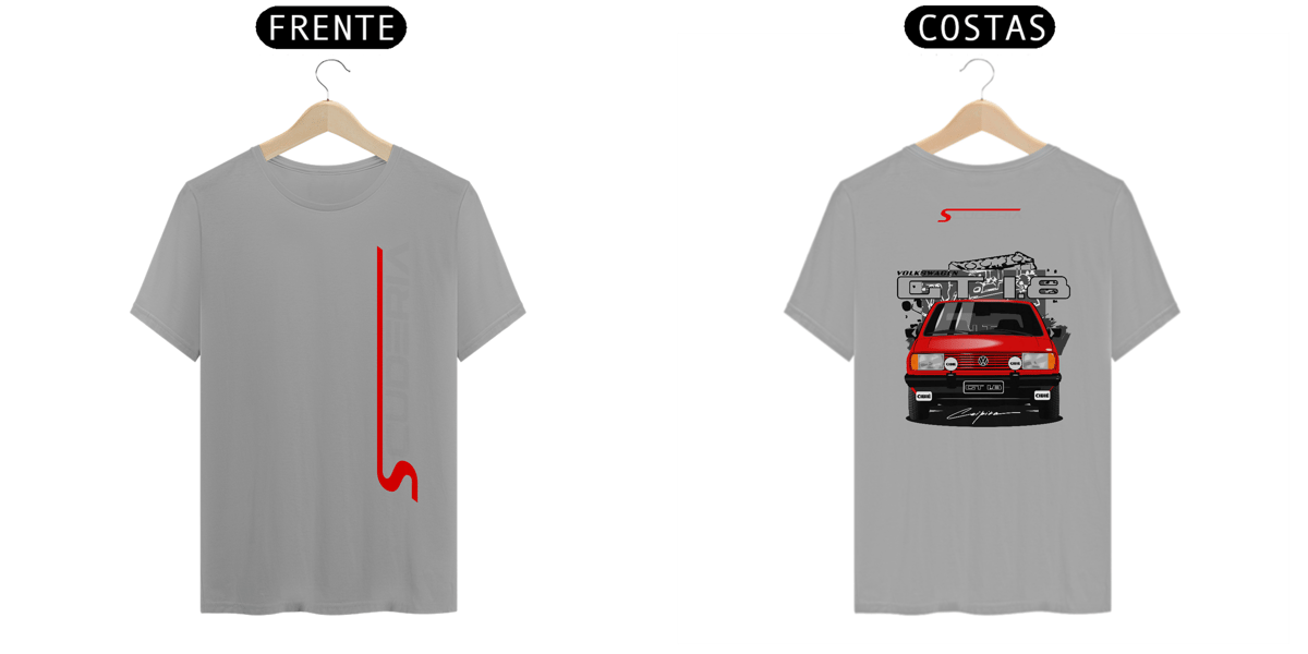 Nome do produto: T-Shirt Quality Coleção Anos 80 Gol GT 1.8 Scuderia