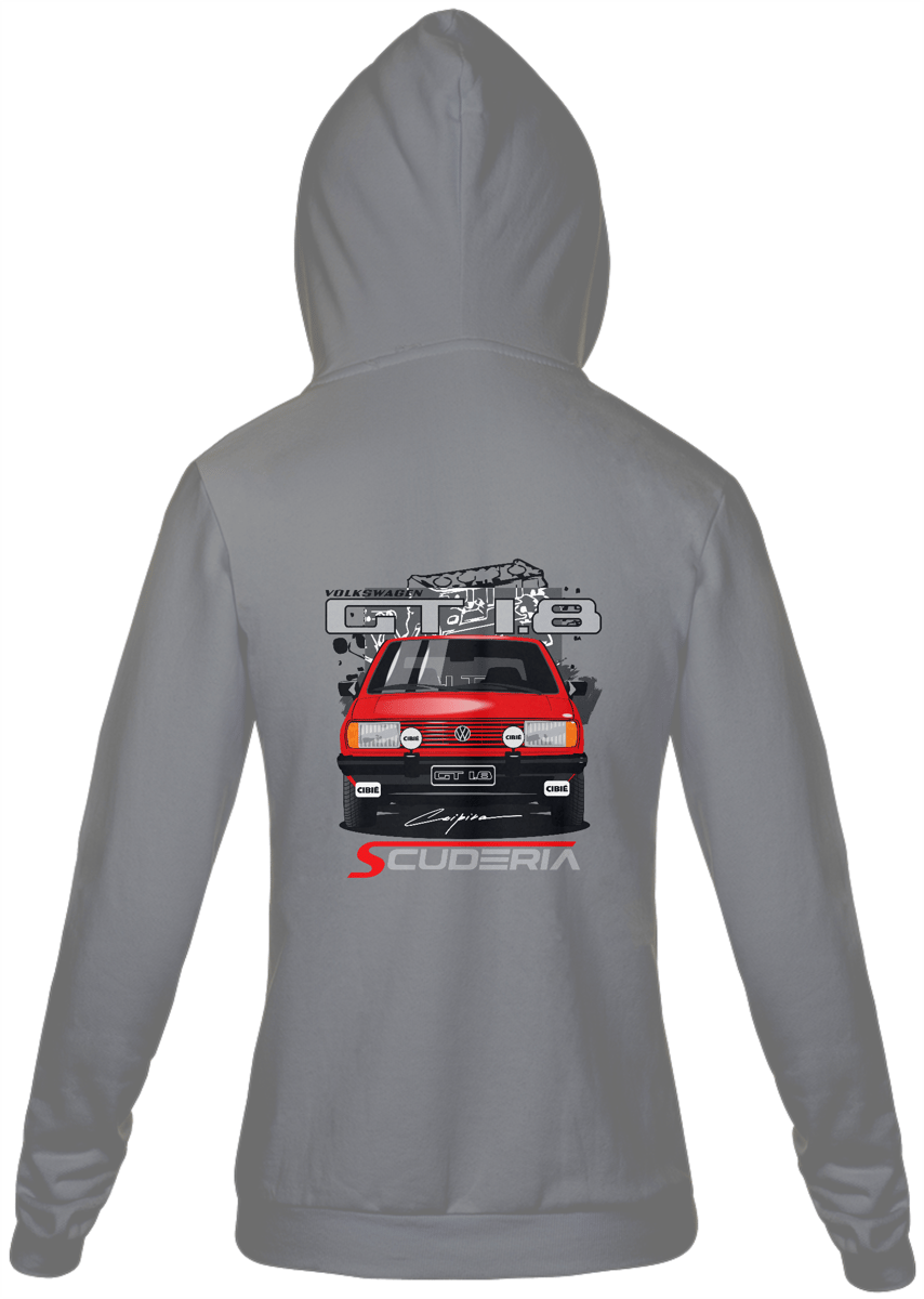 Nome do produto: Moleton com Zíper Coleção Anos 80 Gol Gt 1.8 Scuderia