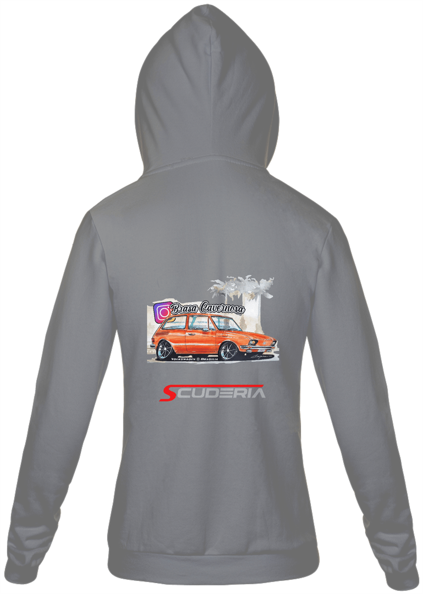 Nome do produto: Moleton com Zíper Brasa Cavernosa Cartoon Scuderia