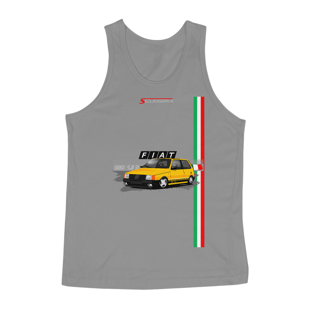 Nome do produto: Regata Masculina Quality Coleção Anos 80 Uno 1.5R Scuderia 