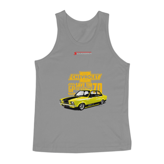 Nome do produto Regata Masculina Quaity Coleção Anos 70 Chevette GPII Amarelo Scuderia
