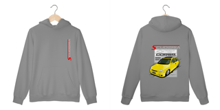 Nome do produto Moleton Canguru Coleção Anos 90 Corsa GSI Amarelo Scuderia