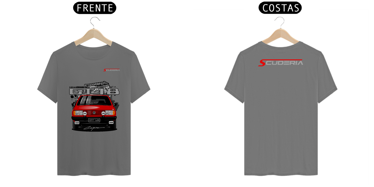 Nome do produto: T-Shirt Estonada Coleção Anos 80 Gol GT 1.8 Scuderia