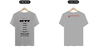 Nome do produto T-Shirt Classic Linha do Tempo Frente Golf GTI Scuderia