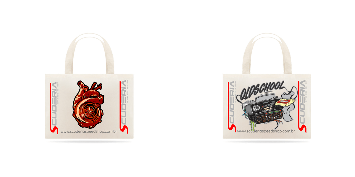 Nome do produto: Ecobag (Old scholl + Turbine heart) Scuderia 